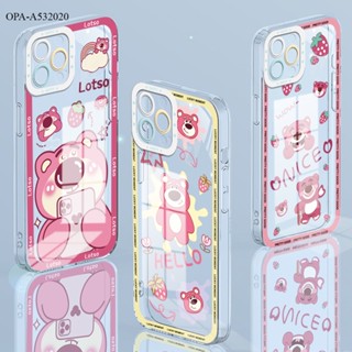 OPPO A15 A15S A7 A5S A12 A9 A5 A31 A73 A55 A54 A53 A33 2020 เคสออปโป้ สำหรับ Cartoon Lotso Bear เคส เคสโทรศัพท์ เคสมือถือ Full Soft Casing Protective Back Cover Shockproof Cases