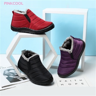 Pinkcool รองเท้าบูทหิมะ กันลื่น กันน้ํา ให้ความอบอุ่น เหมาะกับใส่กลางแจ้ง แฟชั่นฤดูหนาว สําหรับผู้หญิง และผู้ชาย