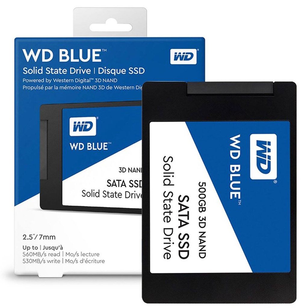 [ท้องถิ่นไทย]250GB,500GB,1TB Western Digital SSD (เอสเอสดี) WD BLUE SATA 3 2.5”(WDS500G2B0A) 3D NAND ประกัน 5 ปี #6