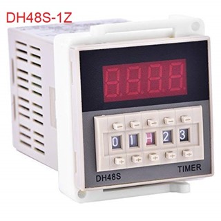 DH48S-1Z 220VAC ไทม์เมอร์ รีเลย์ พร้อมฐาน Delay Timer Relay with Socket Base