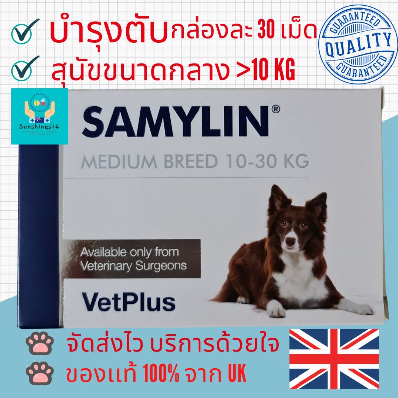 #พร้อมส่งจากไทย วิตามินบำรุงตับ Samylin Small&Medium Breed ชนิดเม็ด สำหรับสุนัข/แมว🇬🇧