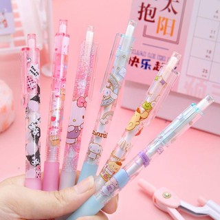 เครื่องเขียน ปากกากด รูปแมวน่ารัก สไตล์เกาหลี สําหรับนักเรียน