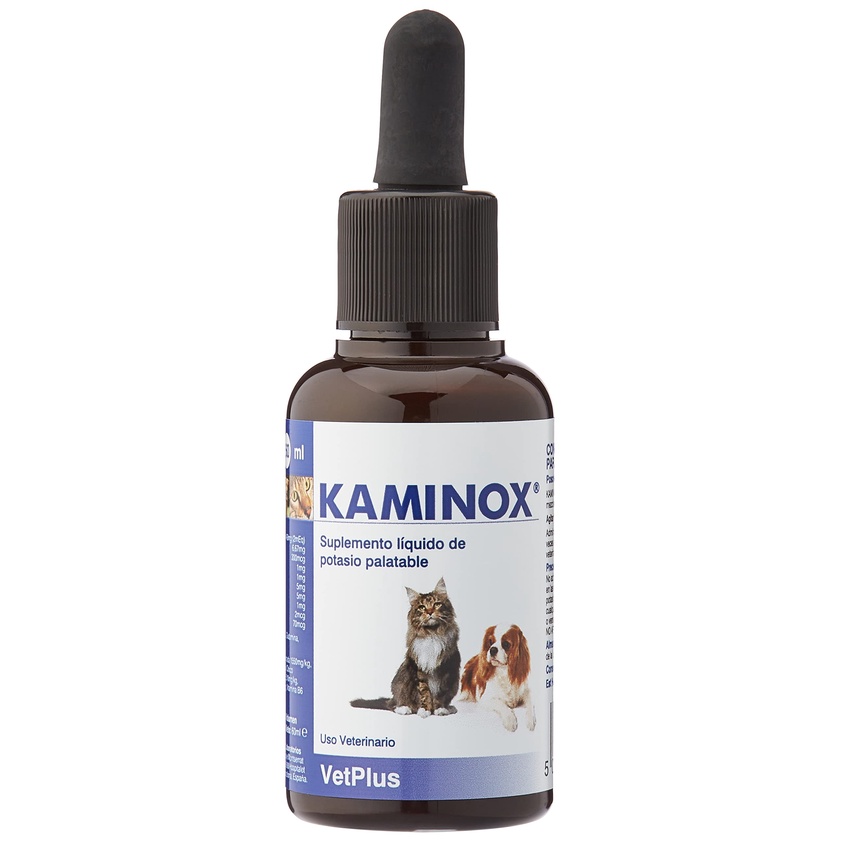 [VetPlus] KAMINOX for Dogs & Cats 60ml / อาหารเสริมโพแทสเซียมเหลวรสอร่อย