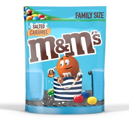 M&M's Salted Caramel Family Size น้ำหนัก 310 กรัม ช็อกโกแลตนมกับคาราเมลเค็ม BBF.18/10/26