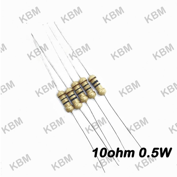 Resistor ตัวต้านทาน 10ohm 0.25W 0.5W 1W 2W 3W 5W