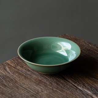 Yue Kiln Celadon Pot Cheng [Huayun] แผ่นรองหม้อชา ดินเผา แฮนด์เมด สีม่วง อุปกรณ์เสริม สําหรับครัวเรือน