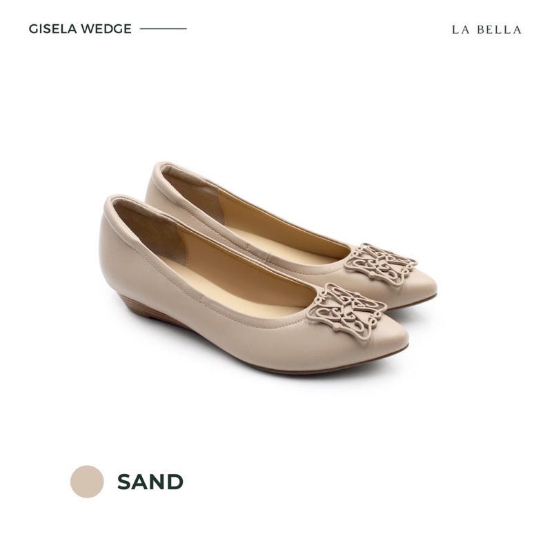 รองเท้า LA BELLA รุ่น GISELA WEDGE สี SAND ไซส์ 40
