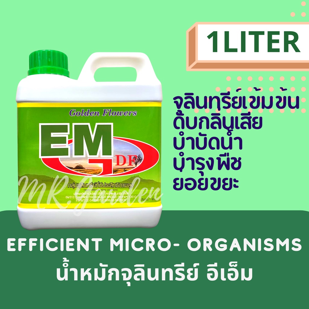 EM หัวเชื้อจุลินทรีย์อีเอ็ม1ลิตร/Liter Soil improvement บำรุงพืชผัก หมักปุ๋ย บำบัดน้ำ ดับกลิ่นท่อ กลิ่นเหม็น
