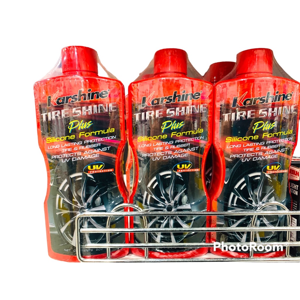Karshine Tire Shine Plus คาร์ชายน์ ไทร์ ชายน์ พลัส ผลิตภัณฑ์เคลือบเงายาง สูตรผสมซิลิโคน ขนาด 500 มล.