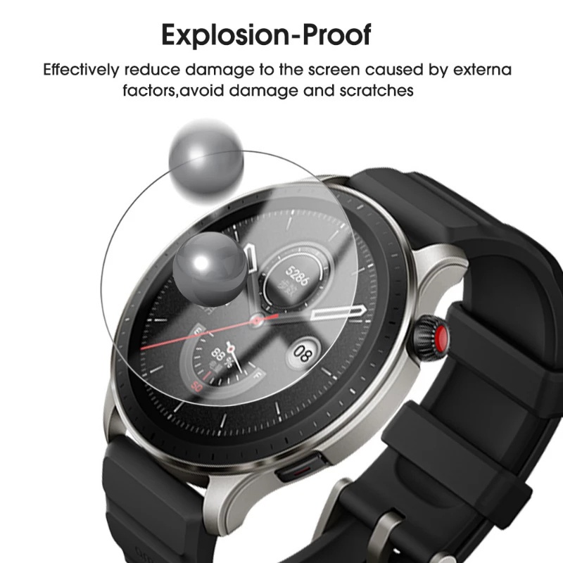 กระจกนิรภัยและตัวป้องกันหน้าจอ PMMA สําหรับ Huami Amazfit GTR4 Pro GTR 4 ฝาครอบป้องกันรอยขีดข่วน