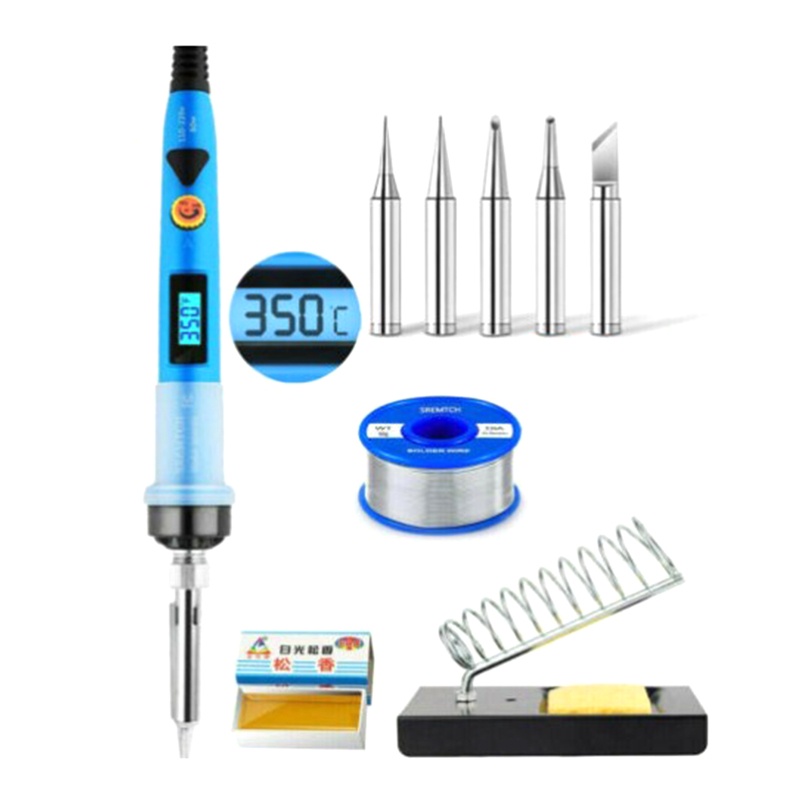 67JB 80W Digital LCD Soldering Iron for Circuit Board and Fields Repair Electronic Enthusiasts Heat-resistant Fast Heati