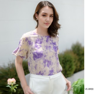 AMILA Blouse VE-B900 by VERONIQA ชิฟฟอนปริ้นท์ แขนสั้น IGPU22-6