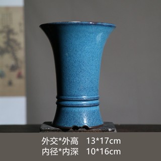 Jingdezhen กระถางกล้วยไม้เซรามิค เคลือบเงา สีสันสดใส ขนาดเล็ก สําหรับตกแต่งบ้าน