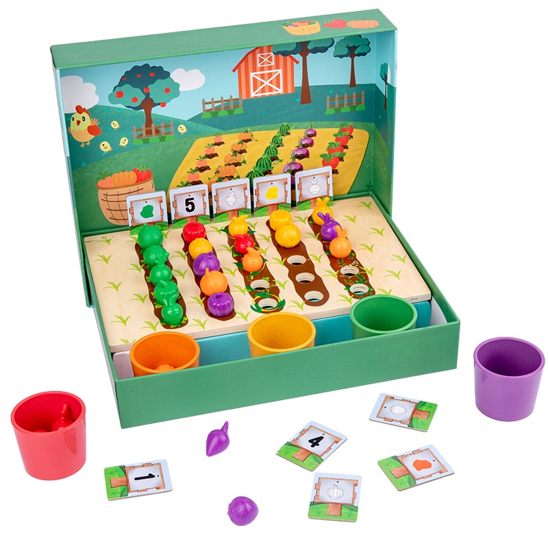 * ออกบิลได้ (แจ้งทางแชท)  ของเล่นเรียนรู้เรื่องการแยกสี Fruits & Veggie Farm สอนเรื่องคณิต แยกหมวดหมู่ เสริมสร้างการจำ
