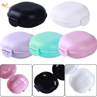 กล่องสบู่อาบน้ํา ขนาด 8.5x9x4.5 ซม. สีเขียวเข้ม สีชมพูเข้ม สําหรับเดินทาง