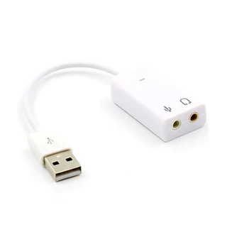 ✨USB SOUND ซาวด์การ์ด การ์ดเสียง ยูเอสบี ใช้งานง่ายสะดวก ไม่ต้องติดตั้ง เสียบใช้งานได้เลย