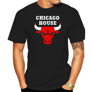 Chicago House T-Shirt - Vintage Bulls Style Frankie Articulations Techno Ibiza