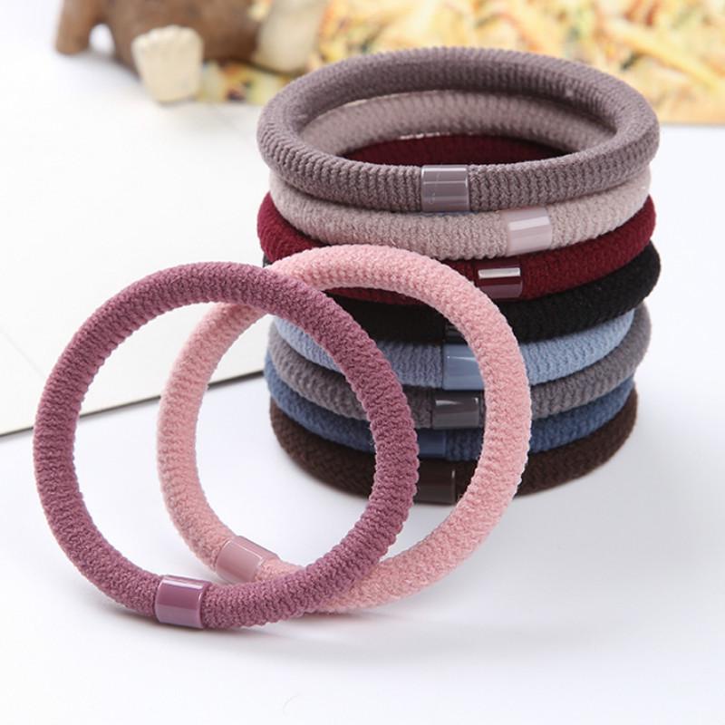 ยางรัดผมหางม้า ยืดหยุ่นสูง สีมาการอง แบบเรียบง่าย สไตล์เกาหลี เครื่องประดับผม แฟชั่นสําหรับเด็กผู้หญิง