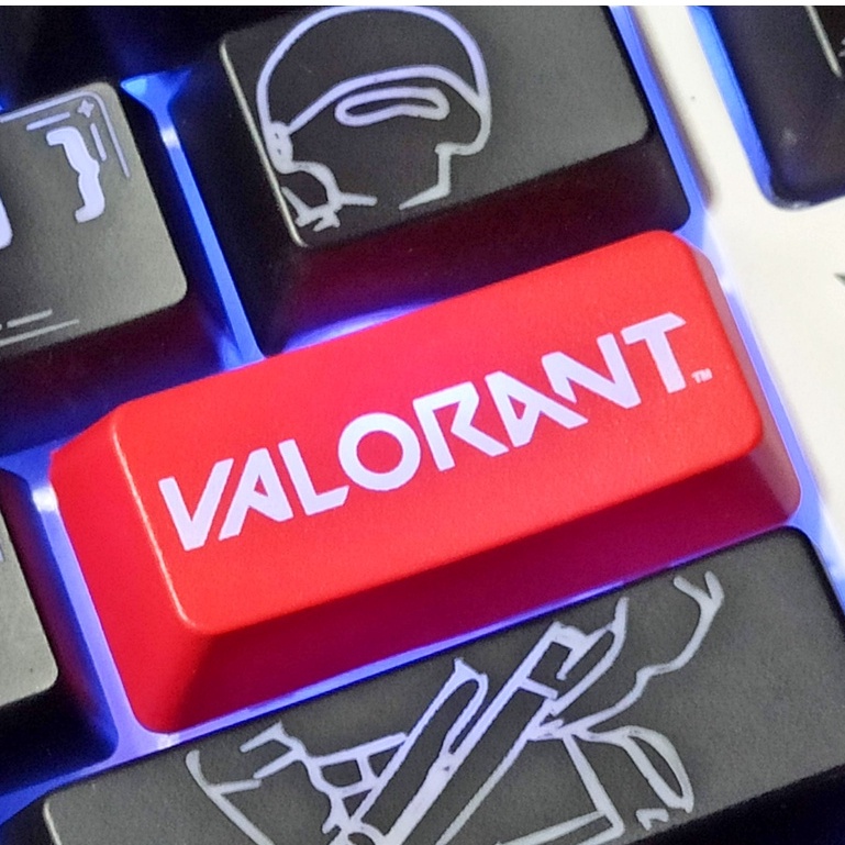 Valorant Keycap ABS โปร่งแสงน่ารักคีย์บอร์ด Keycap OEM R4