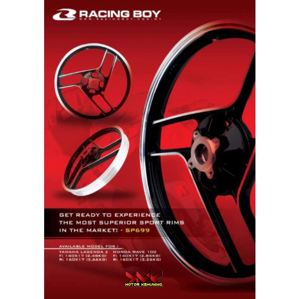 DIJAMIN SP699 / RD699 RACINGBOY RCB 140/160 -17 LAGENDA-Z (LC)/ WAVE100