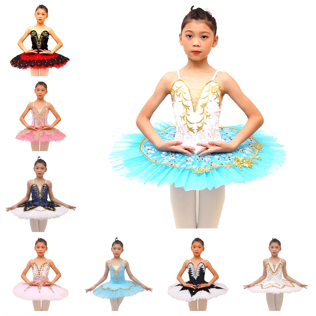 Ballet Tutu Skirts White Swan Lake Dress For Ballerina Flower Figure ...