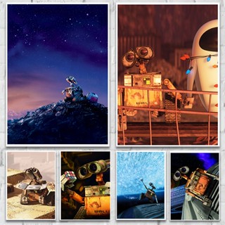 โปสเตอร์ภาพยนตร์ยอดนิยม WALL·E โปสเตอร์ย้อนยุค โปสเตอร์กระดาษคราฟ ศิลปะย้อนยุค ตกแต่งบ้าน โปสเตอร์ติดผนัง