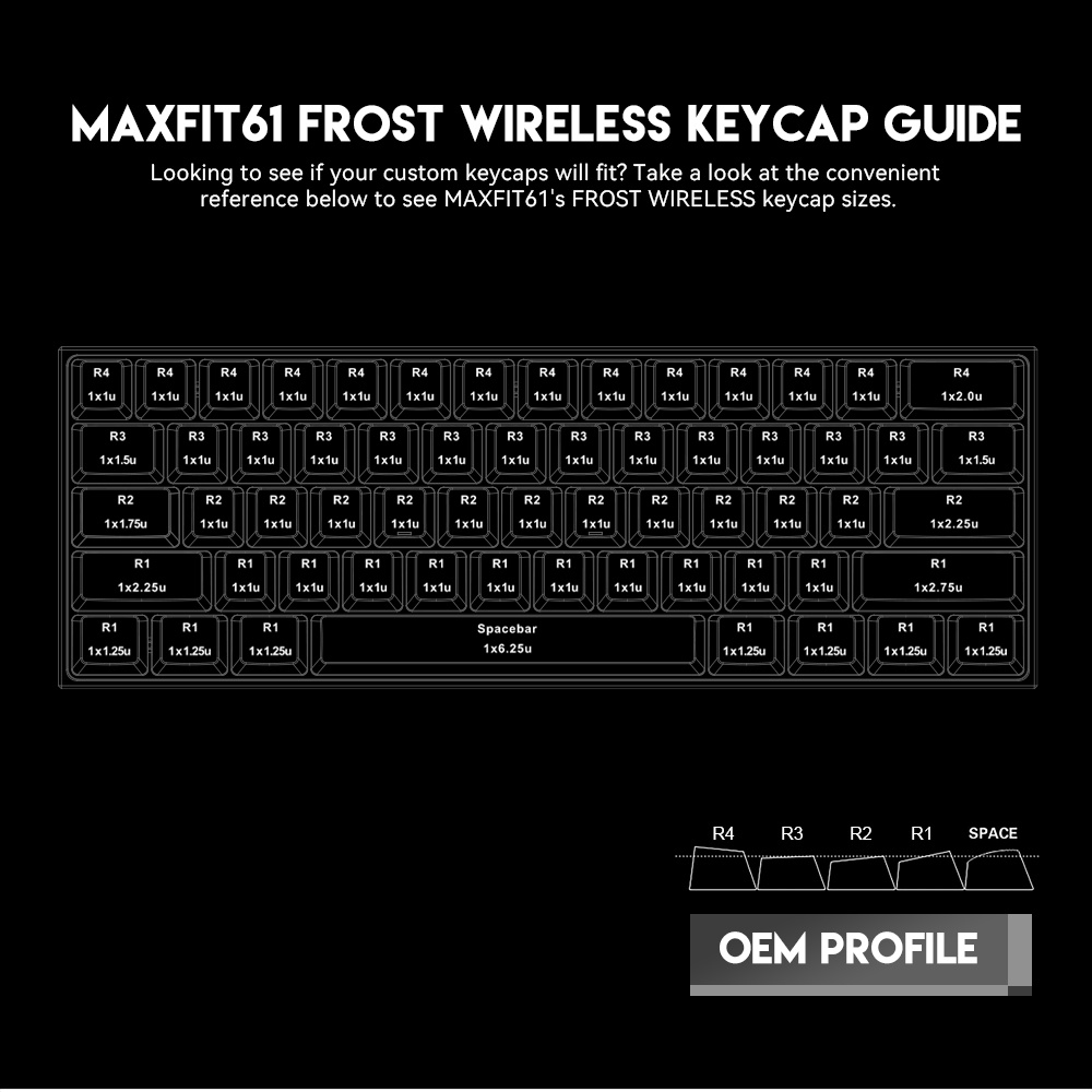 FANTECH MK860 MAXFIT61 FROST WIRELESS Hotswappable KEYBOARD MODULAR MECHANICAL KEYBOARD RED SWITCH และ BLUE SWITCH