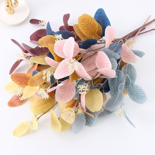 【AG】Faux Eucalyptus Leaves Elegant Exquisite Beautiful Artificial Eucalyptus Leaves Fake Plant Decor for Wedding