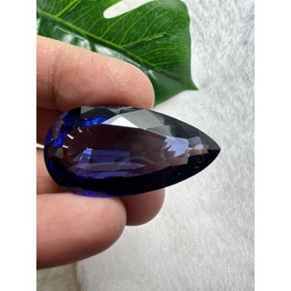 blue sapphire 47 carats 19x21mm pear shape