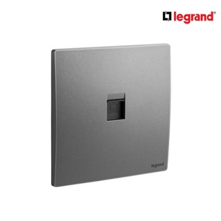 Legrand เต้ารับคอมพิวเตอร์ Lan Cat6 RJ45 Cat6 UTP Socket รุ่นมาเรียเซนต์ | Mallia Senses |Dark Silver |281162DS|Ucanbuys