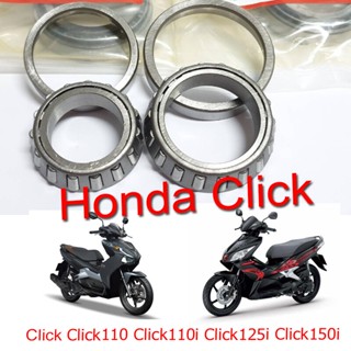 ถ้วยคอClick ชุดลูกปืนคอ เตเปอร์ Honda Click Click110 Click110i Clickคาร์บู Click125i Click150i ลูกปืนคอ ถ้วยคอลูกปืน คลิ