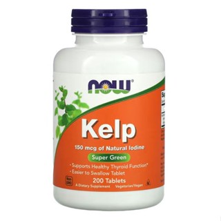 NOW Foods, Kelp, 150 mcg, 200 Tablets ( Iodine from 30 mg Organic Kelp )