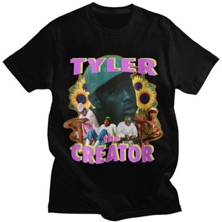 เสื้อยืดแขนสั้น เสื้อยืด พิมพ์ลายกราฟิกนักร้อง Tyler The Creator Rap สไตล์ฮิปฮอป สตรีท เหมาะกับฤดูร้อน สําหรับผู้ชาย