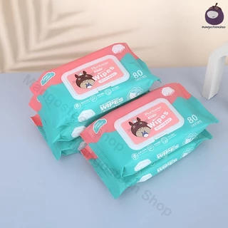 Baby Wipes ทิชชู่เปียก 80 แผ่น ทิชชู่เปียกทำความสะอาด ผ้านุ่มชุ่มชื่น กระดาษเปียก กระดาษทิชชู่เปียก ผ้านุ่มชุ่มชื่น