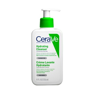 แท้💯%เซราวีCERAVE Hydrating Cleanser ทำความสะอาดผิวหน้าและผิวกายผลิตภัณฑ์ทำความสะอาด-ผิวแห้ง 236ml/473ml