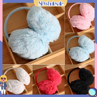 (SPwholesale) ที่ปิดหูกันหนาว ผ้าถัก แบบนิ่ม สีพื้น สําหรับกลางแจ้ง