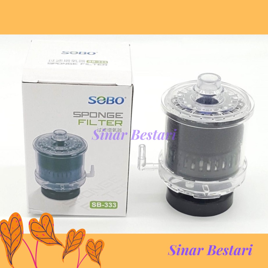 SOBO SB-333 SB-533 ตัวกรองฟองน้ําพร้อมสื่อและฟองน้ําชีวภาพสําหรับกรองตู้ปลา Span xinyou sb333 sb533
