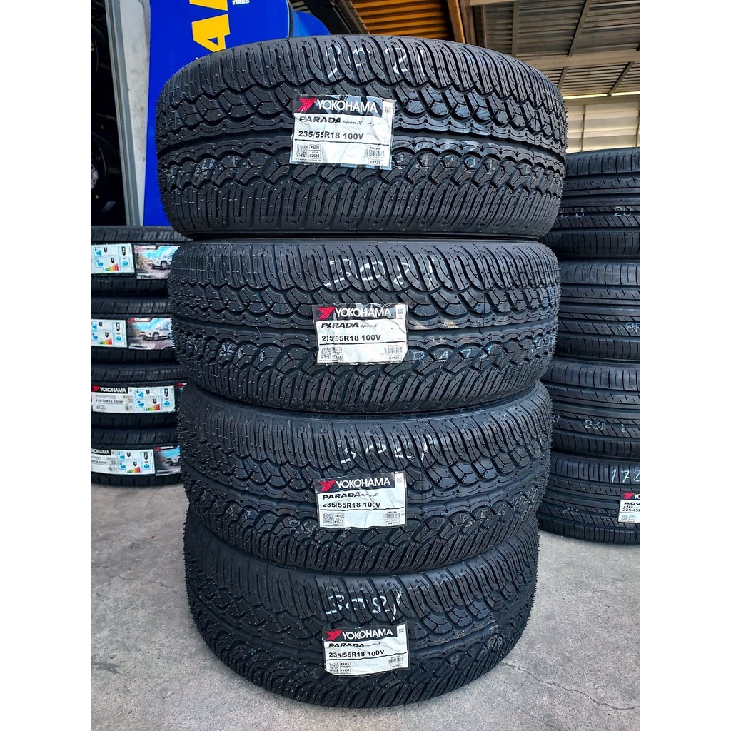 ยาง Yokohama Parada Spec-X ผลิตญี่ปุ่น 🇯🇵🇯🇵 235/55R18 ปลายปี 21