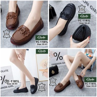 Clarks รองเท้าหนัง หุ้มส้น จัสมิน สําหรับผู้หญิง