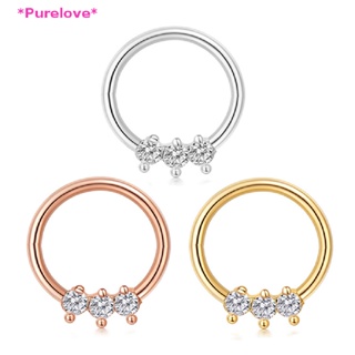 Purelove&gt; ใหม่ จิวจมูก สเตนเลส ฝังเพชร เครื่องประดับร่างกาย จมูก จมูก ขนาดเล็ก