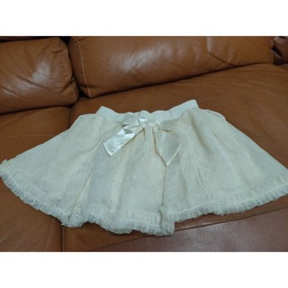 กระโปรงเด็ก แบรนด์ Dolly Ribbon ขนาด 110 สีครีม มือ2