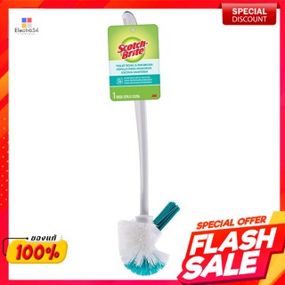 สก๊อตช์-ไบรต์ แปรงขัดโถสุขภัณฑ์ รุ่นเข้าซอกScotch-Brite Toilet brush, crevice model