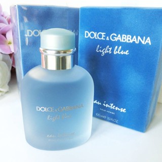 หอม สดชื่น  Dolce &amp; Gabbana Light Blue Eau Intense Pour Homme EDP  : ขนาดทดลอง แบบสเปรย์ Tester ของแท้ 100%