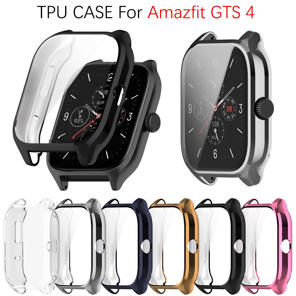 เคส TPU สําหรับ Amazfit GTS 4 Smart Watch กรอบกันชน ป้องกัน สําหรับ Amazfit GTS4 กรอบป้องกัน ขอบเต็ม