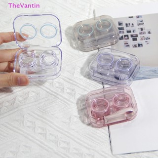 Thevantin กล่องเคสคอนแทคเลนส์ พลาสติก พร้อมแหนบดูด แบบพกพา สินค้าขายดี