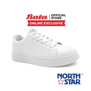 Bata บาจา (Online Exclusive) ยี่ห้อ North Star รองเท้าผ้าใบ ผ้าใบแฟชั่น ลดกลิ่นอับ 99% ผู้หญิง รุ่น PLAY สีขาว 5201158