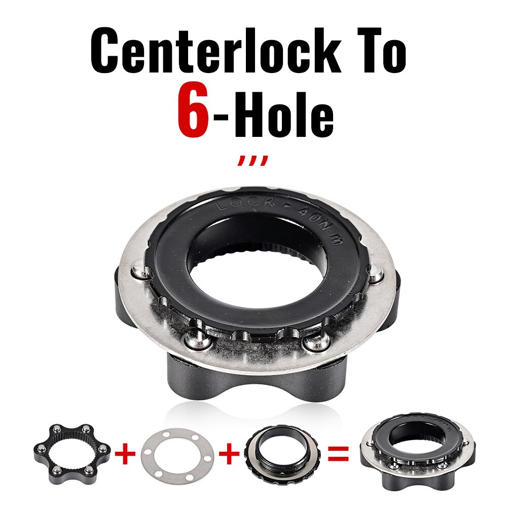 Nanlio Centerlock Adapter สำหรับการเปลี่ยนแปลง Center Lock 6 รู ใช้งานได้ดีกับดิสก์เบรกแบบ.Center Lo