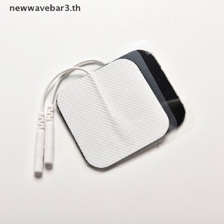 {ใหม่3} แผ่นอิเล็กโทรดนวด มีกาวในตัว ใช้ซ้ําได้ สําหรับเครื่องจักร Tens {newwavebar3.th} 10 ชิ้น