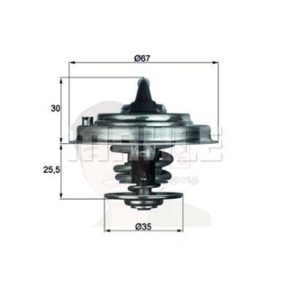 TX 30 80D วาล์วน้ำ Caravelle 2.8/3.2 T4-5, TT, Cayenne 3.2 4.5 (9PA) 022121113 (ยี่ห้อ MAHLE)