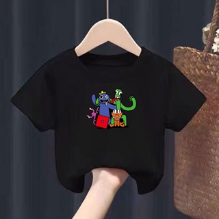 เสื้อยืด พิมพ์ลายการ์ตูน Baju Rainbow Friends Roblox แฟชั่นสําหรับเด็กผู้ชาย และผู้หญิง